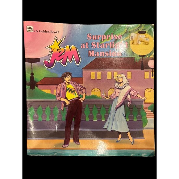 Jem And The Holograms Surprise At Starlight Mansion Book, Golden Book 80s Tweens - Picture 1 of 5